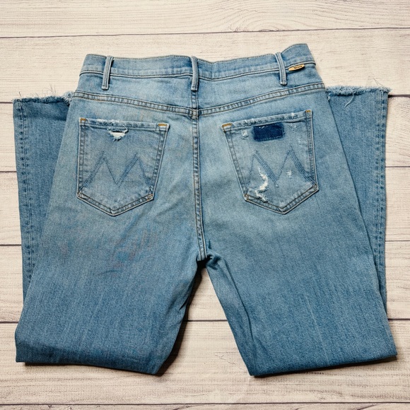 Mother Jeans The Hustler Ankle Fray Size 31 On The Ropes - Picture 1 of 8